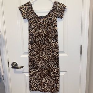 Cheetah print dress